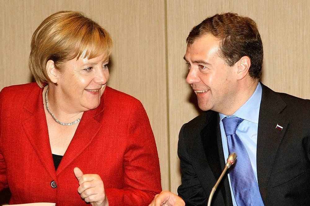 Медведев Меркель 2010