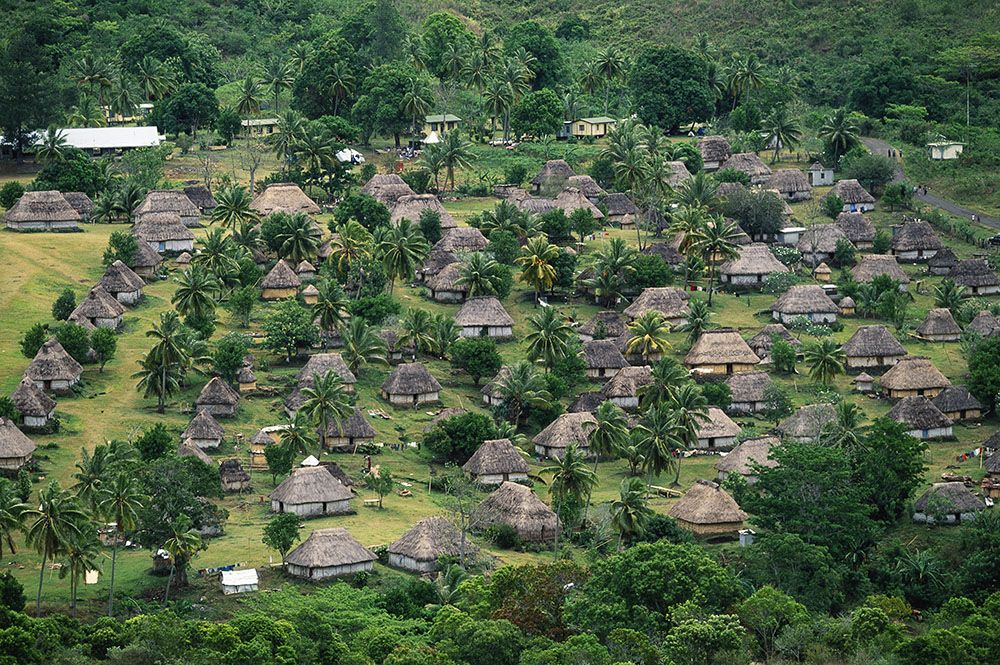 традиционные дома на фиджи