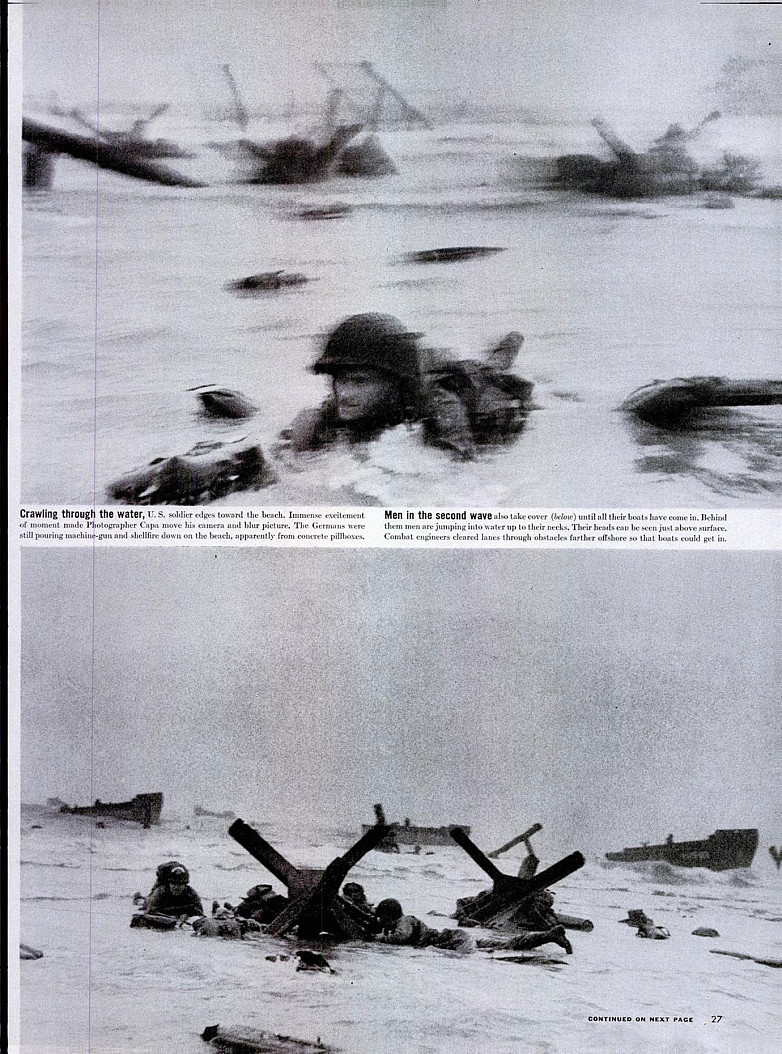 Журнал LIFE, 19 июня 1944 года, фотографии Роберта Капы            