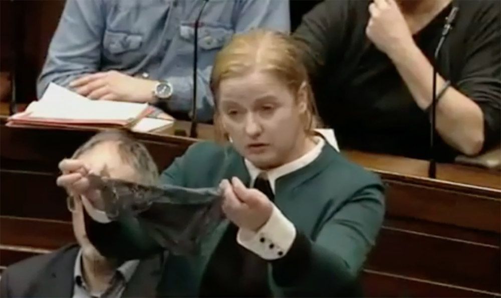 В парламенте Ирландии показали кружевные стринги как аргумент по делу об изнасиловании