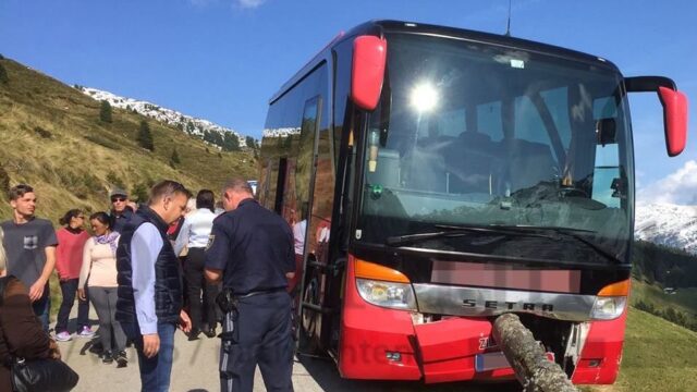 В Австрии французский турист спас пассажиров автобуса от падения в пропасть