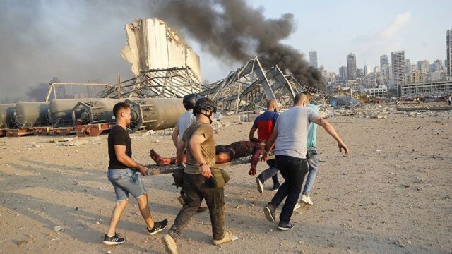 Из-за взрыва в Бейруте погибли не меньше ста человек