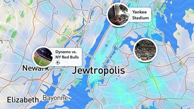 На картах в Snapchat вместо Нью-Йорка появился Jewtropolis