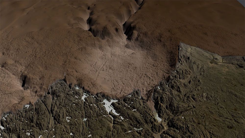 Ученые впервые нашли метеоритный кратер под ледником