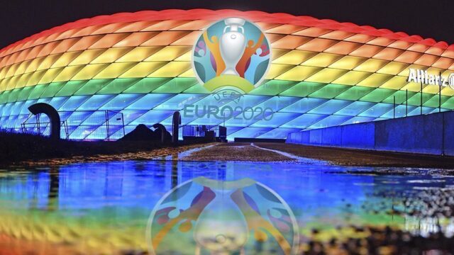 УЕФА запретил радужную подсветку стадиона на матче Германия — Венгрия
