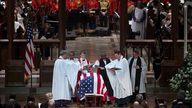В Техасе похоронили президента Джорджа Буша-старшего