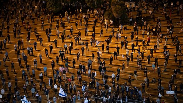 В Тель-Авиве прошла демонстрация против политики Нетаньяху
