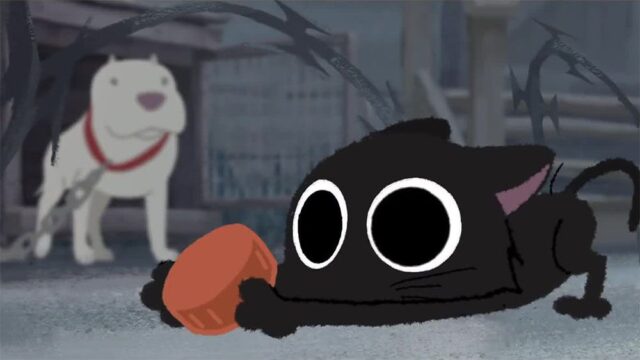 Pixar выпустил короткометражку о дружбе уличного кота и питбуля