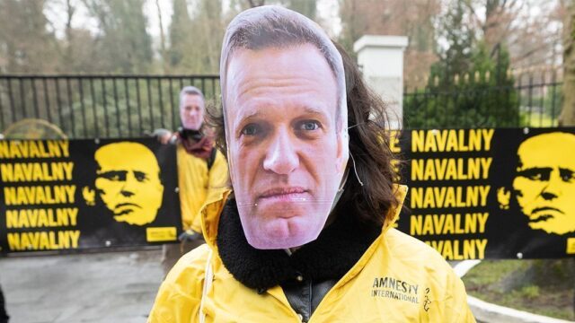 По всему миру прошли акции в поддержку Навального. Фотогалерея