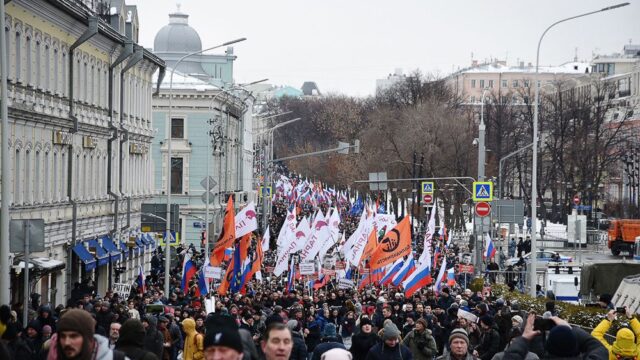 В Москве и Петербурге прошли акции памяти Бориса Немцова