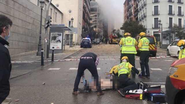 В центре Мадрида произошел мощный взрыв, есть погибшие
