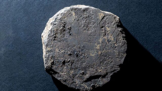 В Шотландии нашли каменную доску, на которой викинги играли в стратегические игры