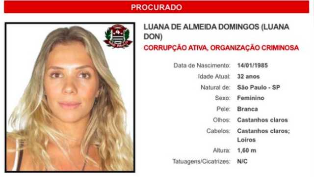В Сан-Паулу поймали «самую разыскиваемую женщину Бразилии»