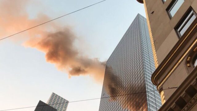 В Нью-Йорке загорелась «Башня Трампа»