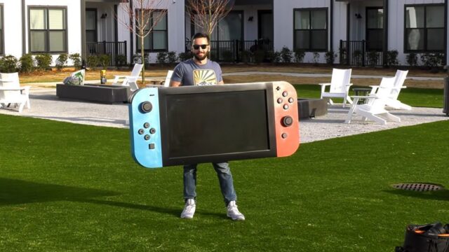 Ютьюбер собрал «‎самую большую в мире» Nintendo Switch весом 30 кг
