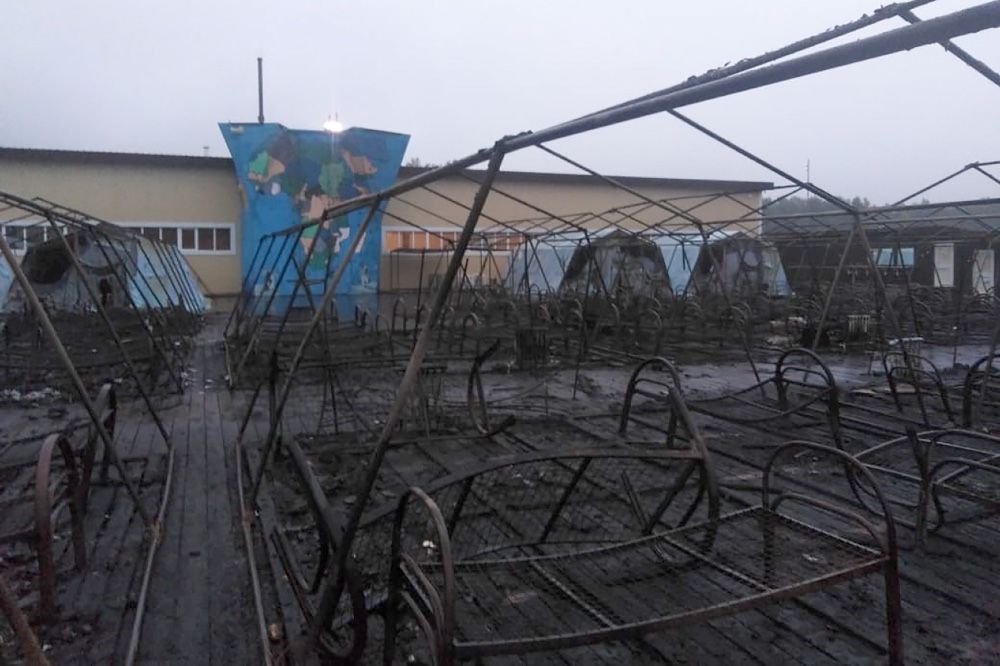 В палаточном лагере в Хабаровском крае произошел пожар, четыре ребенка погибли