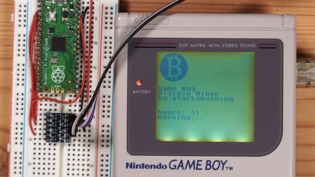 Ютьюбер научил Game Boy майнить биткоины