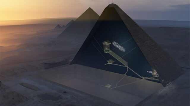 Ученые нашли пустоту в пирамиде Хеопса
