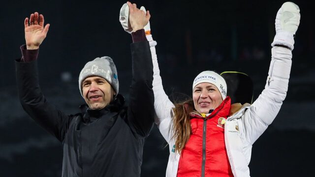 Дарья Домрачева и Уле-Эйнар Бьорндален возглавили сборные Китая по биатлону