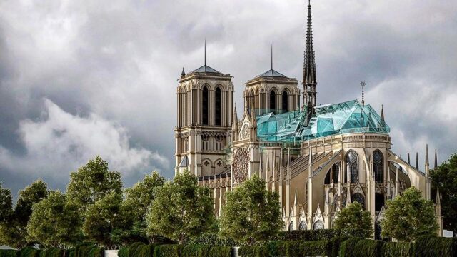 Новый шпиль для Нотр-Дама: как дизайнеры предлагают восстановить собор Парижской Богоматери