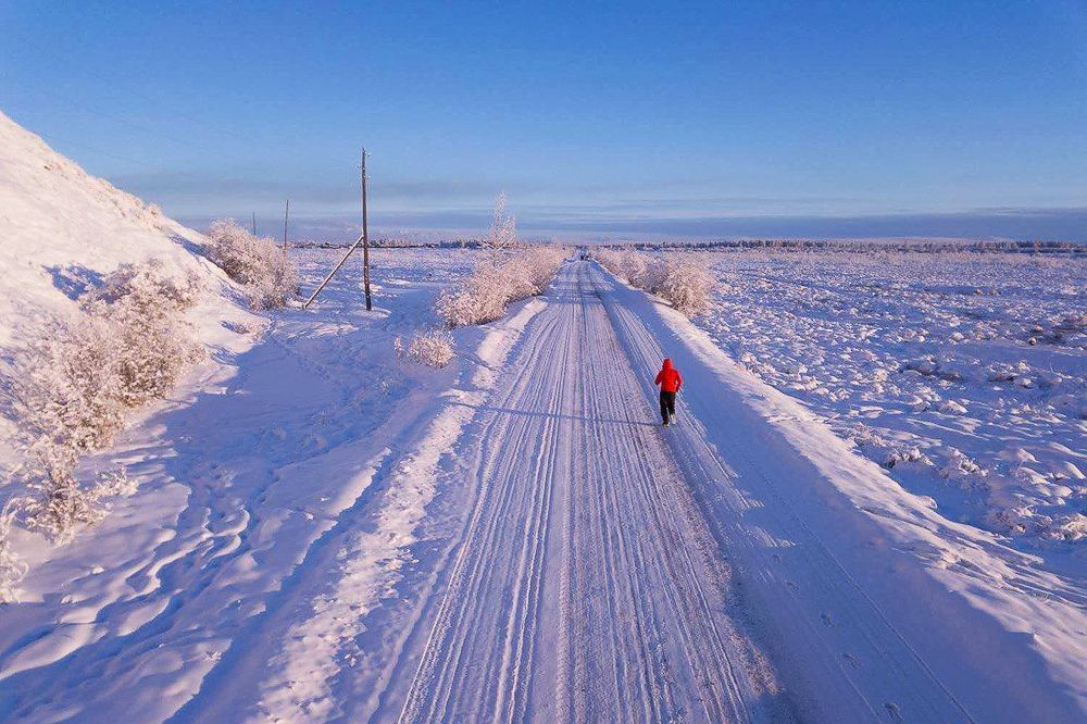 Спортсмен из Молдовы пробежал в Якутии 50 километров при 60 градусах мороза