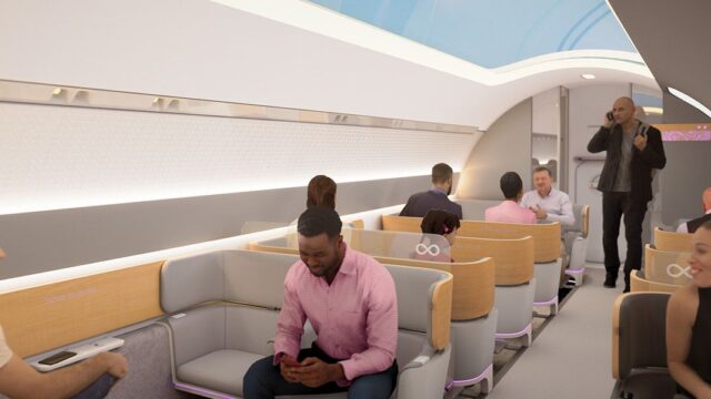 Virgin показала, как будет выглядеть поездка на вакуумном поезде Hyperloop