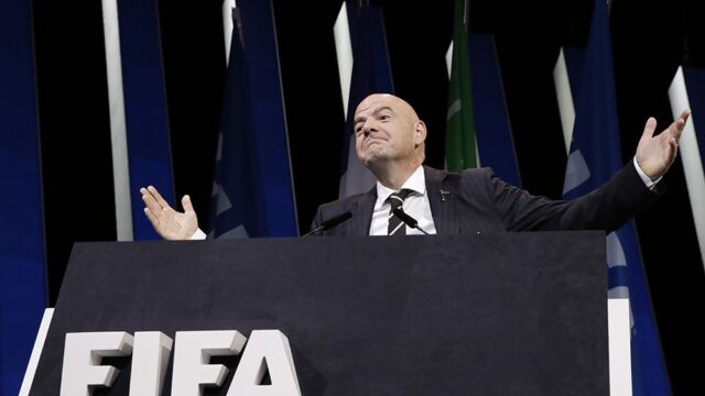 Джанни Инфантино переизбрали на пост президента ФИФА