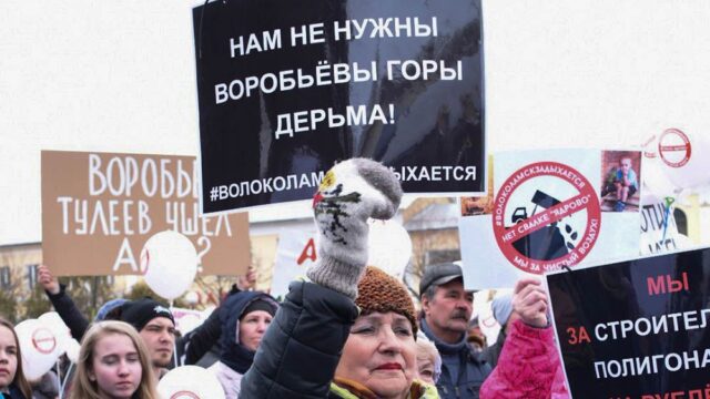В Подмосковье прошли митинги против свалок