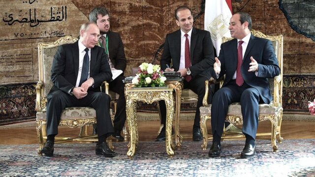 Путин: Россия готова возобновить полеты в Египет