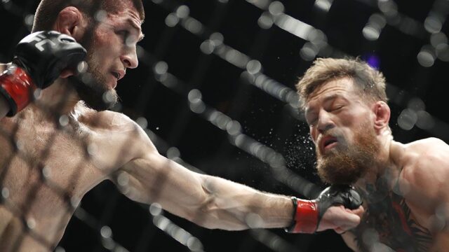 Хабиб Нурмагомедов победил Конора Макгрегора в бою за титул чемпиона UFC