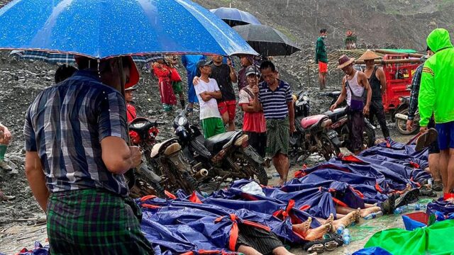 В Мьянме из-за оползня в шахте погибли больше ста человек