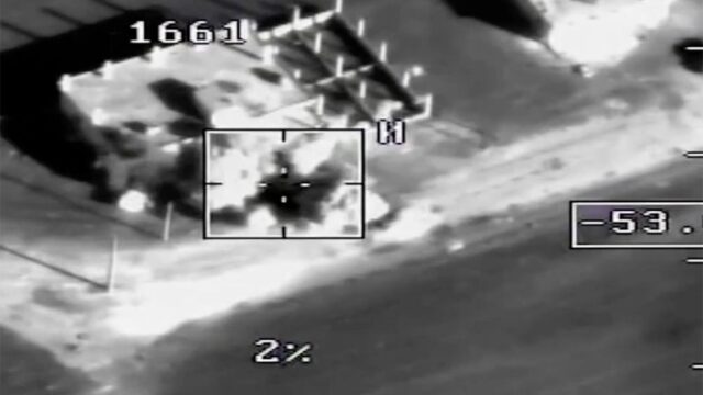 Минобороны России показало видео удара по «диверсионной группе боевиков» в Сирии
