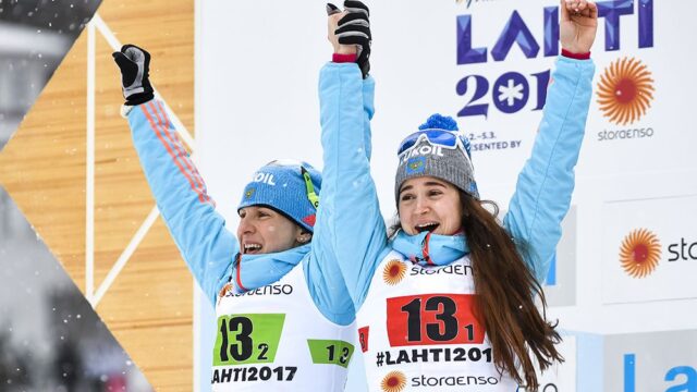 Российская лыжница Юлия Белорукова выиграла бронзу на Олимпиаде