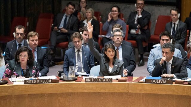 Bloomberg: США сегодня объявят о выходе из Совета по правам человека ООН