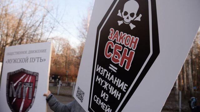 В Москве противники закона о домашнем насилии вышли на митинг