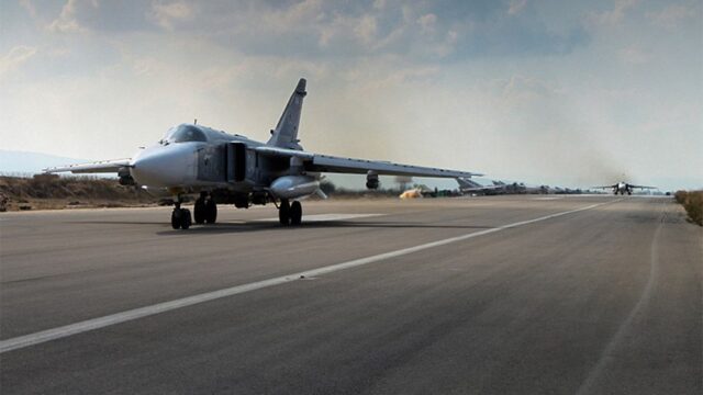 В Сирии разбился российский военный самолет. Экипаж погиб