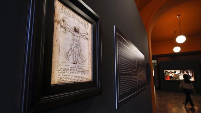 Суд в Италии запретил вывозить рисунок «Витрувианский человек» Леонардо да Винчи на выставку в Лувр