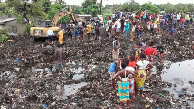 В Мозамбике под завалами мусора на свалке погибли почти 20 человек