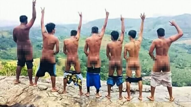 Полиция Шри-Ланки арестовала троих мужчин, которые сфотографировались на древней священной скале без штанов