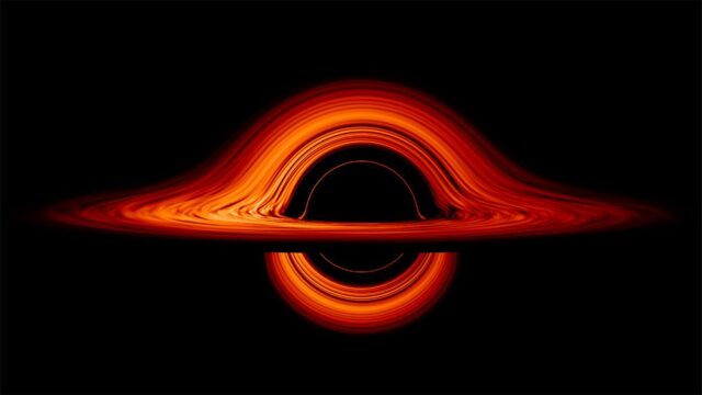 NASA показала новую (и очень красивую!) визуализацию черной дыры