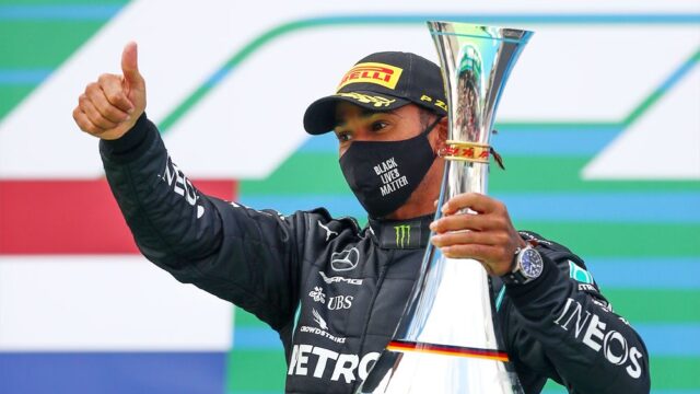 Льюис Хэмилтон выиграл Гран-при «Формулы-1» и повторил рекорд Шумахера