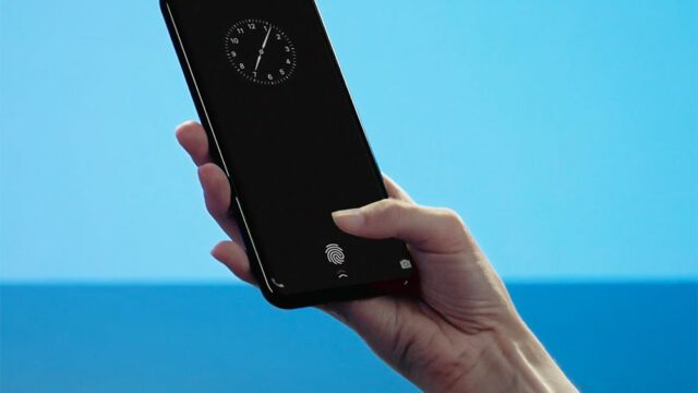 Китайская компания Vivo показала смартфон со сканером отпечатка пальца, который находится за экраном