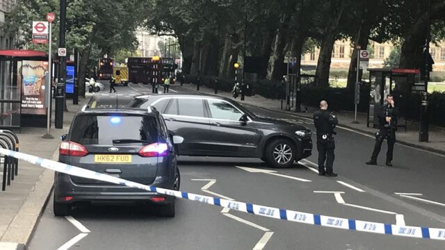 В Лондоне машина врезалась в ограждение парламента, пострадали несколько человек