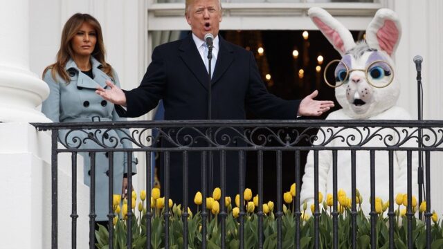 Трамп провел в Белом доме праздник катания пасхальных яиц