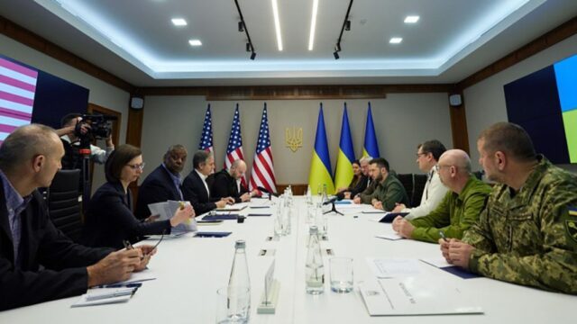 Зеленский встретился с госсекретарем США Блинкеном и главой Пентагона Остином