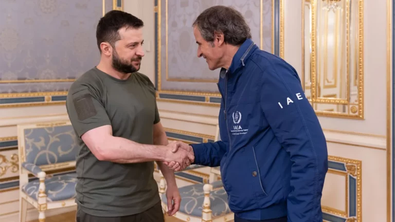 Зеленский встретился с главой МАГАТЭ в Киеве