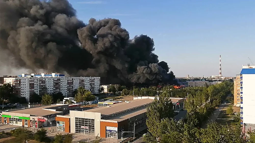 Пожар в волжске сейчас