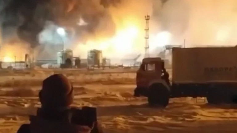 В Иркутской области произошел пожар на месторождении