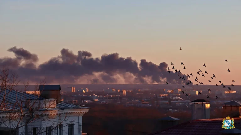 Пожар после атаки беспилотника на курский аэродром потушили спустя сутки