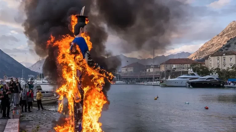 Карнавал в Которе: шествие и сожжение «премьер-министра». Фотогалерея